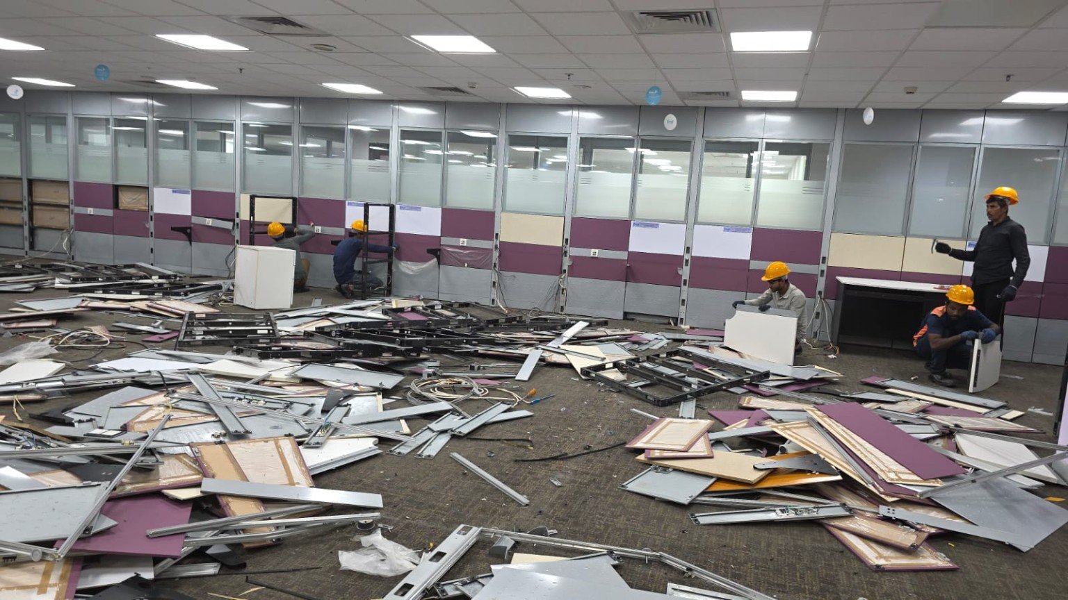 Retail Store Demolition interior clearing